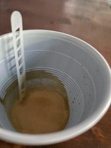 coffee vending machine cup narrow base design problem