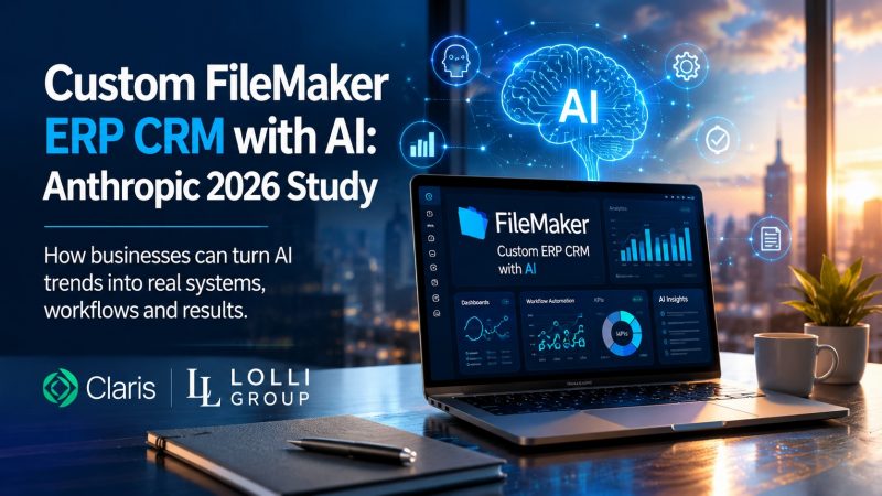 Custom FileMaker ERP CRM with AI for business workflows, automation, and decision support