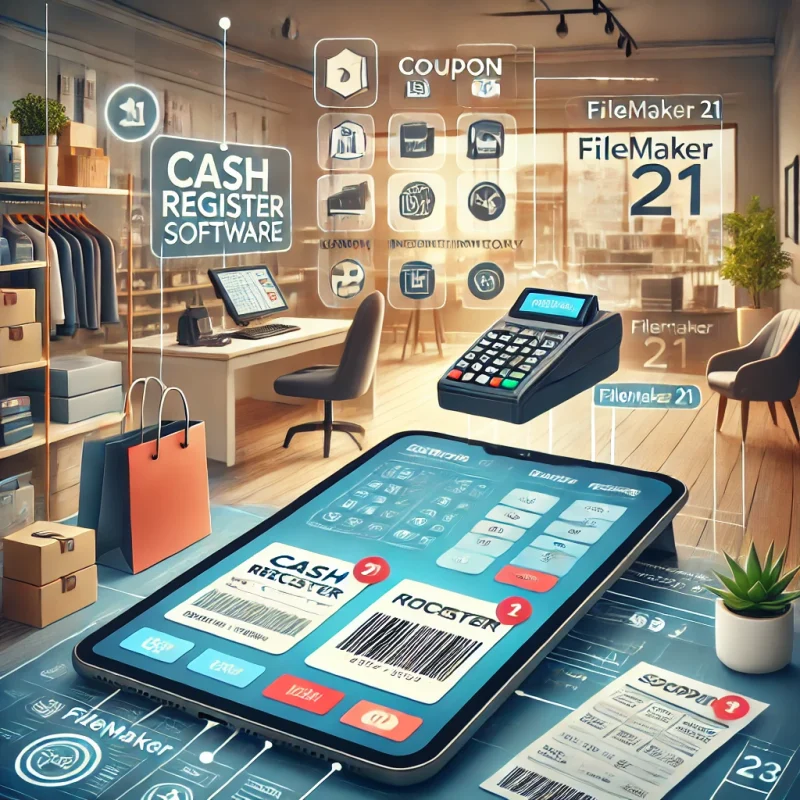 Cash Register Software built with FileMaker 21 by Lolli Group