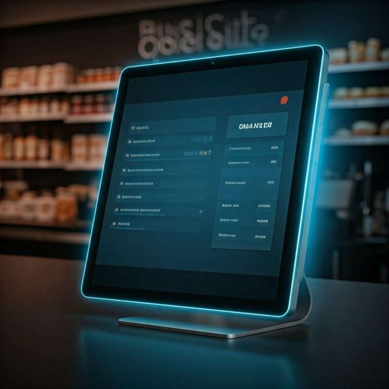 A modern Point of Sale system in a shop and restaurant, highlighting API integration, inventory management, and secure payments.